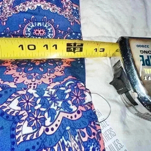 Lularoe XS Violet purple damask pattern Azure A-line skirt . NWT - Picture 4 of 5